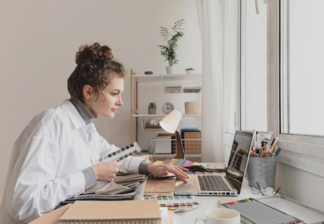 Modern classroom setup for financial education with technology integration